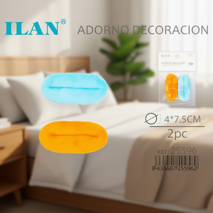 ILAN Decorative Adorno 4x7.5Cm 2Pc Accessorio Maschera per Occhi - Product Image 2