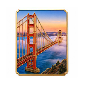 Aimant de réfrigérateur personnalisé en métal avec émail doux et impression UV pour souvenirs d'événements culturels - Product Image 2