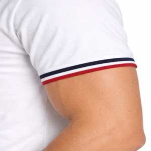 Camiseta de Algodón Personalizada para Hombre con Cuello Redondo y Ribetes en Contraste, Premium, Elegante, Cómoda, Moderna, Suave y de Calidad - Product Image 5