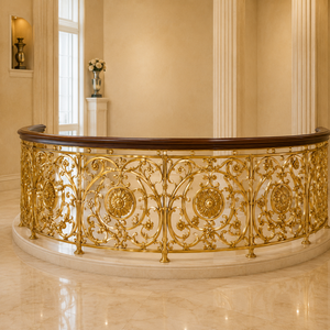 Support mural architectural décoratif en fer forgé moderne de haute qualité pour balcon de villa, étagère et balustrade - Product Image 1