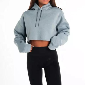 Nouvelle Arrivée 2026 – Sweat à Capuche Court en Coton Doux pour Femme - Product Image 1