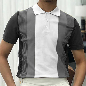 Produit tendance : Polo à manches courtes pour homme avec logo, longueur standard, vêtement d'été tendance, polo à séchage rapide pour homme - Product Image 6