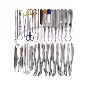 Dental Surgical Instrument Set 35-Piece Stainless Steel Extracting Forceps Elevators Scissors CE Certified Manual Tools <b>Blush</b> - Product Image 6
