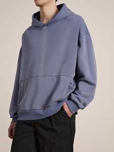 Meilleur sweat à capuche vintage double couche, délavé à l'acide, effet soleil, vieilli, coupe oversize, anti-boulochage, avec poches, design personnalisé, streetwear en molleton - Product Image 3