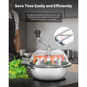 Trimmer Manuale per Foglie e Germogli da 13 Pollici, per Coltivazione Idroponica, con Lame Affilate in Acciaio Inox, Taglio Visibile - Product Image 6