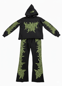 Conjunto Deportivo de Dos Piezas para Mujer, Top Corto y Pantalones, Venta al Por Mayor, Conjuntos Deportivos para Hombre, Sudadera de Dos Piezas - Product Image 4