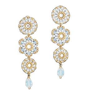 Boucles d'oreilles pendantes perlées de créateur, faites à la main, accessoire de luxe, au meilleur prix - Product Image 4