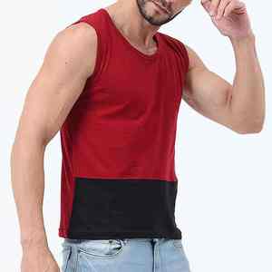 New Tank <b>Top</b> Arrival Men Casual Style Training Tank <b>Top</b> Quick Dry Active Wear High Quality Breathable in <b>black</b> <b>and</b> <b>red</b> - Product Image 5