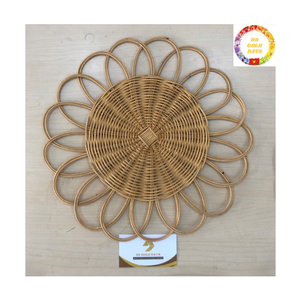 Rattan Tableware Placemat | Handmade Wicker | Eco-Friendly Charger <b>Plate</b> | Hotel Restaurant Bulk - Product Image 6