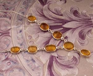 Pendentif en argent sterling avec quartz jaune, bijoux en pierres précieuses faits à la main, collier en cristal naturel, cadeau de mode pour femmes - Product Image 4