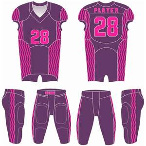 Maillots de football américain pour tournois de ligue, vente en gros, personnalisation de la marque, design moderne, 100 % polyester, manches courtes - Product Image 5