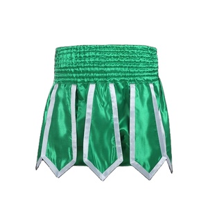 Shorts de boxe avec rabats, shorts de boxe pour l'entraînement, la remise en forme, la salle de sport, nouvelle jupe de boxe noire, impression de logo personnalisée sur les shorts - Product Image 3