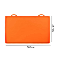 Tapis en silicone pour four à barbecue avec poignées Tapis de four antiadhésifs de 22 pouces Accessoires de gril
