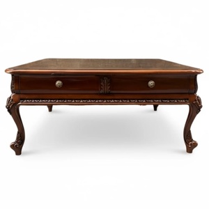 Antique Coffe Table Made Of <b>Solid</b> Teak <b>Wood</b> High Quality With Dark Brown For Living Room Use. - Product Image 2