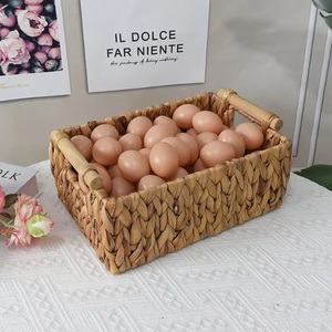 Panier de rangement en jonc de mer tissé à la main VINACRAFT JSC du Vietnam, taille personnalisée, poignées en bois pliables, durable, pour la maison, le linge, utilisation 7 jours - Product Image 5