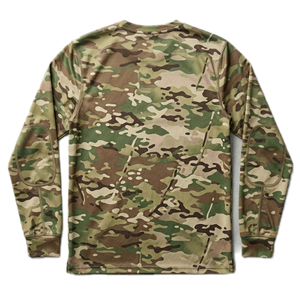 เสื้อยืดแขนยาวลายพรางสำหรับผู้ชาย OEM ขายส่ง แบบกำหนดเอง สำหรับฤดูร้อน กิจกรรมกลางแจ้ง แห้งเร็ว เหมาะสำหรับการล่าสัตว์ - Product Image 6