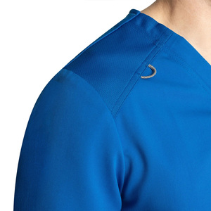 Blouse de travail unisexe personnalisable pour le secteur de la santé, tenue professionnelle médicale avec détection d'aiguilles et thermocollage sans couture pour médecins - Product Image 4
