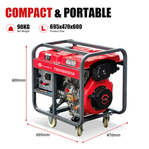 Generador Diésel Convencional TieKeHan TKH4800DSE de 3kw 3.5KW con Arranque Eléctrico y Arranque por Polea - Product Image 2
