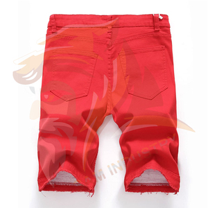 Regular Fit Straight Design Men <b>Denim</b> Shorts Quick Dry Breathable <b>Material</b> Made Mid Waist Casual Wear Men <b>Denim</b> Shorts - Product Image 2