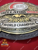 Ceinture de champion du monde de MMA Bellator, taille adulte, fabriquée en zinc, double couche