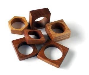 Anillos para servilletas de madera premium y soporte para servilletas de madera, accesorios decorativos para banquetes y hoteles a un precio de fábrica razonable. - Product Image 6