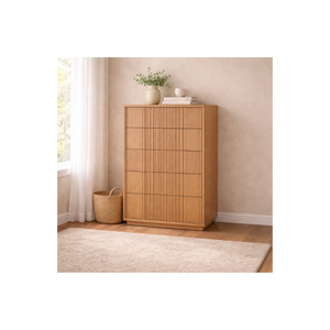 Colección LINEAR RANGE: Muebles de Madera para Dormitorio y Sala de Estar, Cómoda Sostenible, Precio de Fábrica, Armario Alto Ecológico - Product Image 1