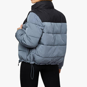 Custom Women's <b>Cropped</b> <b>Puffer</b> <b>Jacket</b> Fashion Winter Outerwear Private Label Apparel Production - Product Image 5