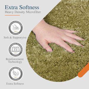 Hot Selling 17"x24" Microfiber Bath <b>Mat</b> Super Absorbent Non-Slip Floor Thick Plush Shaggy Tufted <b>Bathroom</b> Rug Washable Hotel - Product Image 3