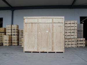 Customised size OEM Fumigated Natural Wood Color Wooden Crate <b>Strong</b> Sturdy Solid Storage Export <b>Box</b> Custom Logo - Product Image 6