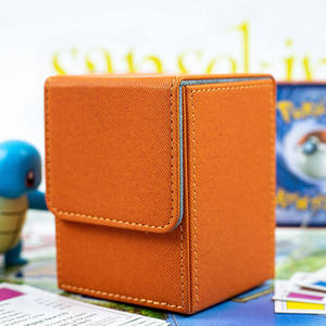 Boîte à poker en cuir de qualité supérieure avec logo personnalisé et couvercle à charnière pour cartes en papier, cartes de jeu et jeux de cartes Werewolf - Product Image 4