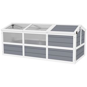 Recinto per Tartarughe da Esterno Grigio Chiaro, Design Senza Fondo con Porte e Finestre in Policarbonato per Piccoli Animali - Product Image 1