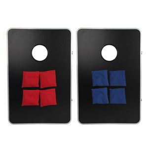 Set di 2 Tavole Portatili per Bean Bag Toss e 8 Sacchetti di Fagioli per Divertimento all'Aperto - Product Image 5