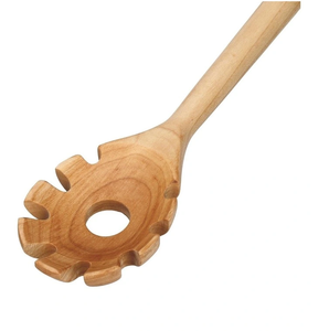 Cuillère à pâtes en bois écologique, pince à salade à long manche, ustensile de cuisine à prix abordable - Product Image 2