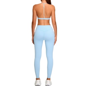 เซ็ตโยคะ2ชิ้นสำหรับผู้หญิงชุดออกกำลังกายชุดเล่นกีฬาชุดโยคะสำหรับออกกำลังกายชุดออกกำลังกาย2026โลโก้ออกแบบได้ตามต้องการ - Product Image 1