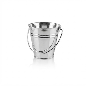 Wholesale Galvanized Metal Ice <b>Bucket</b> with Handle Rustic <b>Tin</b> Pail for Beverage Cooler Garden Planter Flower Shop Display - Product Image 3