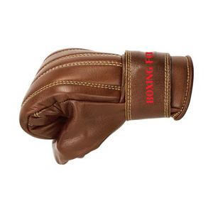 Gants de boxe en cuir |   Conception ergonomique incurvée |   Mousse à triple densité |   Bracelet de poignet réglable |   Unisexe |   Adulte - Product Image 1
