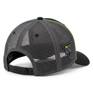 Casquette de camionneur personnalisée avec dos en maille, panneau avant en tissu coton, fermeture à pression réglable, légère, respirante, pour activités de plein air, OEM - Product Image 5