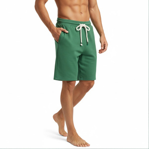 Pantalones Cortos Deportivos de Felpa para Hombre, Diseño Moderno, Lisos, con Cordón Ajustable en la Cintura, para Gimnasio y Entrenamiento - Product Image 2