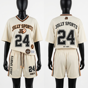 Women Athletic Football Kit 160GSM Soft <b>Mesh</b> Polyester Cream Tone Black Stripe Detail Digital Print Custom Logo <b>Set</b> Women's <b>Sets</b> - Product Image 3