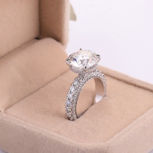 Bague de fiançailles et de mariage pour femme en diamant de laboratoire ovale de haute qualité, plaqué or 18 carats, meilleur prix - Product Image 3