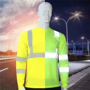Chemises de sécurité haute visibilité jaunes fluorescentes Ansi Classe 3 pour les travaux de construction, les ingénieurs, les mines, les routes, le charbon et l'industrie - Product Image 3