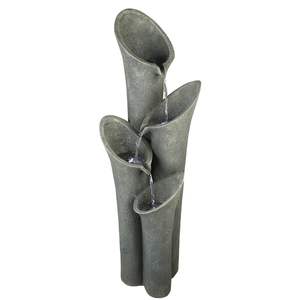 33.5 Inch Indoor Tafelwaterval Rotstuin Met Led-Verlichting Gelaagde Rock Feature Voor Fontein - Product Image 3