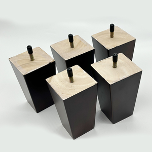 Durable Wooden Square Sofa <b>Legs</b> Solid Wood Furniture <b>Legs</b> for Bed Cabinet <b>Table</b> OEM Factory Solid Wood Square Furniture <b>Legs</b> - Product Image 1