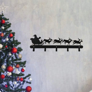 CIFbuy Ganci da Parete Moderni in Ferro a Forma di Babbo Natale e Pupazzo di Neve, Appendiabiti Singoli Rimovibili per Calze Festive, per Bagno, Cucina, Servizio di Porta Carta Igienica - Product Image 6