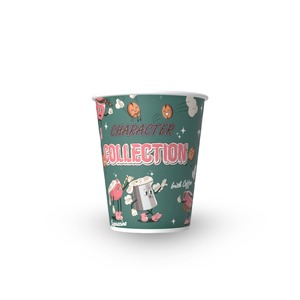 Gobelet en papier imprimé personnalisé enduit de PE de qualité alimentaire à mur unique de 12oz pour boissons et aliments - Product Image 3