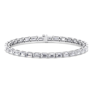 Elegante Brazalete de Diamantes Cultivados en Laboratorio con Forma de Esmeralda, Oro Sólido de 14K IGI, para Boda, Compromiso, Personalización, OEM/ODM Disponible - Product Image 2