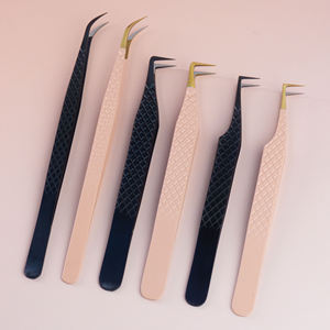 Pinzas para Cejas ANAAIF Profesionales de Acero Inoxidable con Punta de Fibra Recta de 45 y 90 Grados, Reutilizables, Ligeras y de Estilo Clásico - Product Image 3