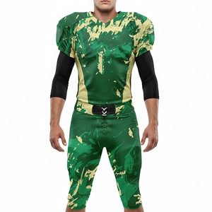 Uniforme de football américain léger et respirant pour hommes, avec pantalon, logo d'équipe personnalisé et option OEM - Product Image 6