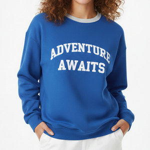 Sweat-shirt classique à col montant pour femme, personnalisé, de qualité supérieure, doux, pour l'hiver, coupe ample - Product Image 5