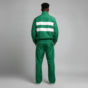 Survêtement de sport imperméable en nylon pour hommes, respirant, avec fermeture éclair et poches latérales, personnalisable OEM, vente en gros - Product Image 6